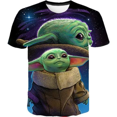 Hot sale New Mandalorian Baby T shirt Men Women Children 3D Print T-shirt Summer Streetwear Boy Girl Kids Tops Cool Tee