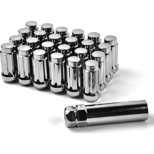 MIKKUPPA M14x1.5 Spline Large Acorn Seat Lug Nuts for Chevrolet Avalanche/Suburban 1500/Ford Expedition Aftermarket Wheels