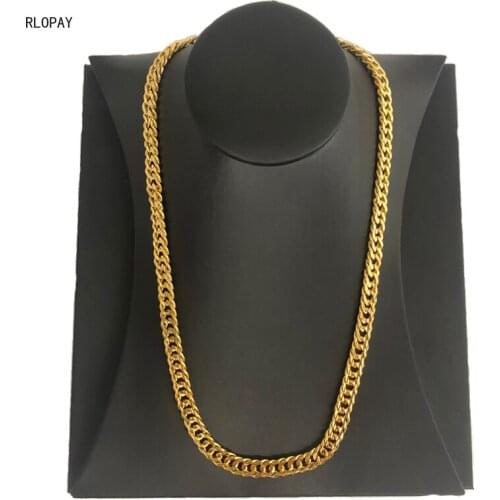 Fashion Cuba Chain Necklace Men Titanium Steel 8mm Width Chain Necklaces for Men Jewelry Gift Collar De Hombres