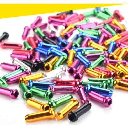 Mountain Bike Line Pipe Inner Cable End Cap For Brake Shifter Gear Cables Aluminum Alloy Line Core Cap Color Metal Tail Cap