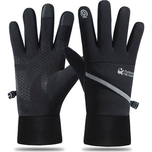 Touch Screen Anti-slip Sports Gloves Winter Warm and Waterproof Full-finger Gloves M/L/XL Cycling Sports Skiing Gloves