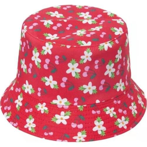 Summer Double-sided Panama Bucket Hat Hip Hop Bucket Caps Women Men Fashion Reversible Bob Chapeau Femme Floral Fisherman Hats