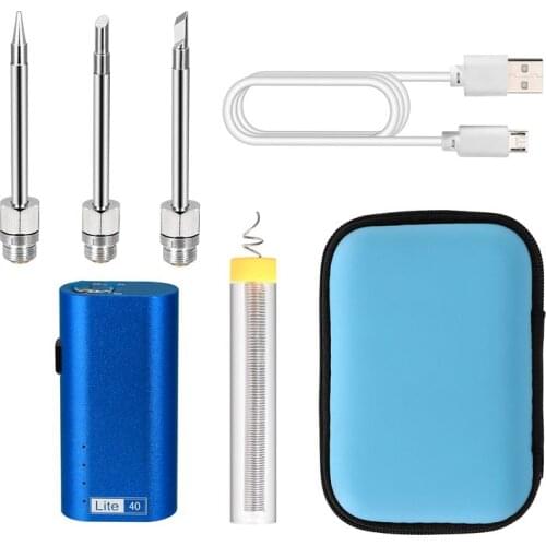 40W Battery Powered Soldering Iron with Usb Charge Soldering Iron with Soldering Wire Wireless Charging Solder Iron