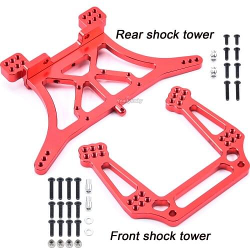 Aluminum Front and Rear Shock Tower for Traxxas 1/10 Slash 2WD Rustler Stampede VXL Skully Ford F150 Raptor Upgrade Parts