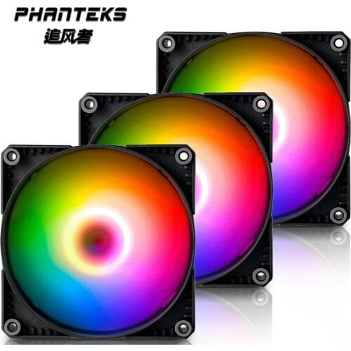 Phanteks SK 12cm 14cm 5V 3PIN ARGB Computer Case Cooling Fan Support Motherboard Control ASUS MSI ,PH-F12/140SK_DRGB_PWM_3P
