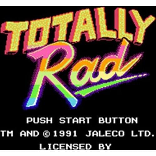 Totally Rad 60 Pins English Version Game Cartridge for 8 Bit 60pin Game Console