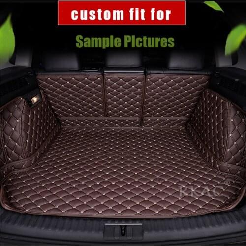 Fully enclosed trunk mat for skoda superb 2 kodiaq yeti octavia 1 karoq Car accessories car mats