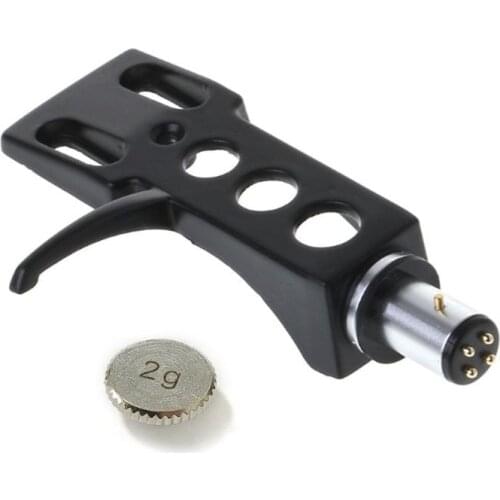 Turntable Headshell Mount LP Phono Cartridge Replacement Phonograph Head Holder