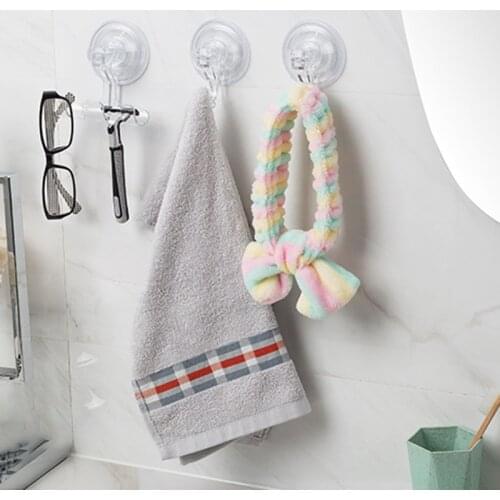2021 Transparent Punch-Free Suction Cup Hooks Bedroom Hat Racks Durable Wall Hooks Home Kitchen Bathroom Accessories