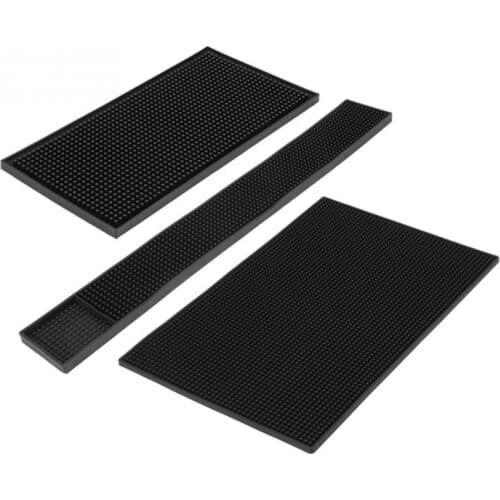 Rubber Service Bar Mat Heavy Duty Home Bar And Rubber Drip Mats Cocktail Bartender Tea Cup Mug Set Waterproof Kitchen Placemat