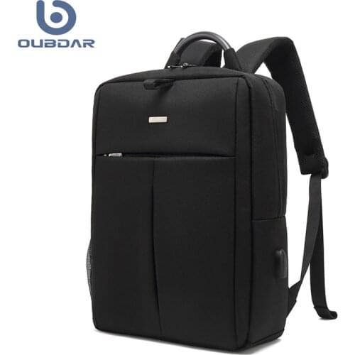 OUBDAR Men Multifunction Anti Theft Backpack 14.0" Inch Laptop Usb Charging Backpacks Waterproof Schoolbag Business Travel Bags