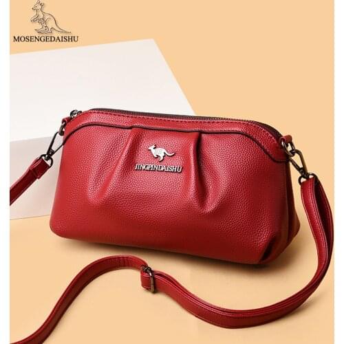 New Fashion Designer Ladies Shoulder Bags Casual Solid Color Messenger Bag High Quality Leather Travel Bags Mobile Phone Bag