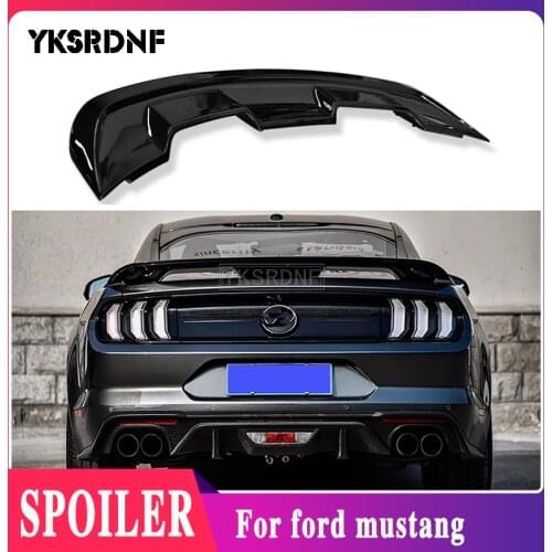 YKSRDNF Car Styling High Quality ABS Exterior Rear Spoiler Tail Trunk Boot Wing Decoration FOR Ford Mustang GT500 2015-2020