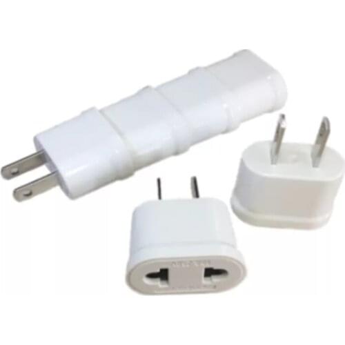 1PC US Adapter Plug EU to US Travel Wall Electrical Power Charge Outlet Sockets 2 Pin Plug Socket Euro Europe To USA