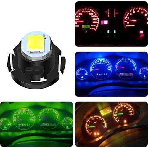 10PCS LED Car Board Instrument Panel Lamp T3 T4.2 T4.7 Auto Dashboard Warming Indicator Wedge Light 3030SMD Led Bulbs Drop Ship