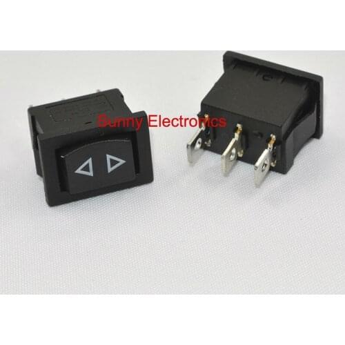 Mini Rocker Switch,momentary rocker switch 3pins, (ON)-OFF-(ON) 100pcs