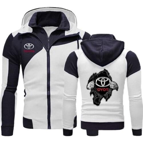 2020 Toyota TRD Car Logo Jacket Men Sweatshirt Hoody Spring Autumn Fleece Cotton Zipper Hoodies Harajuku Male Clothing Coats