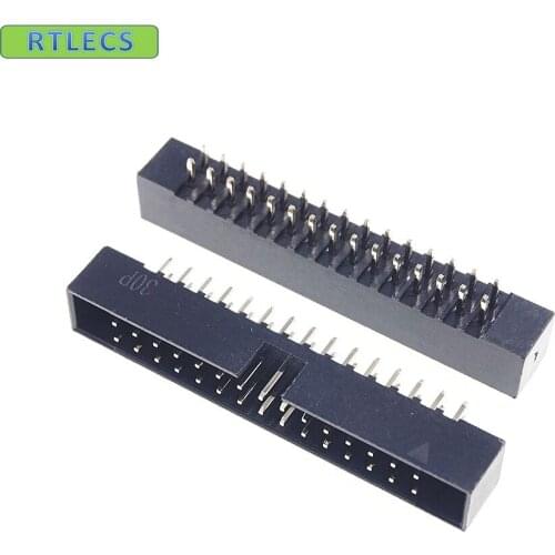 5 Pcs Box Header 30 Pin 2x15P 2.0mm Pitch Male Shrouded PCB straight IDC Socket dual rows space 2.0 Through hole DIP