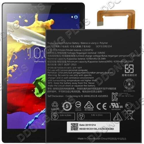 L13D1P32 Battery For Lenovo A8 A5500-F 8In Tablet Battery Replacement Repair Part