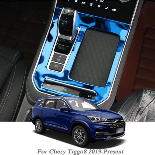 Car Styling For Chery Tiggo 8 2019-Present Car Interior Gear Box Decorative Frame Sequins Internal Mouldings Auto Accessory