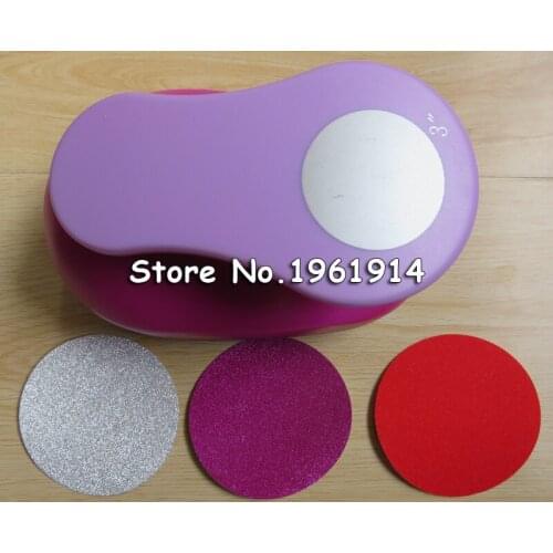 Free shipping 3 inch (about 7.5cm) Circle shape of eva punch craft punch DIY paper puncher Scrapbook punches scrapbook cutter