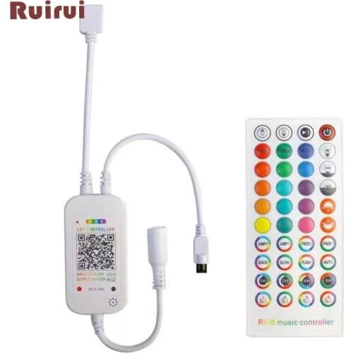 Bluetooth LED Strip Controller with IR 40 keys for 3528 5050 RGB Alexa Remore Voice APP LED Light Strip Controller DC5V-24V