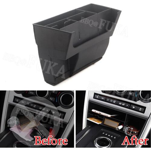 Central Console Multifunction Storage Box Fit For Land Rover Discovery Sport 2015 2016 2017 2018 Accessories Car Styling