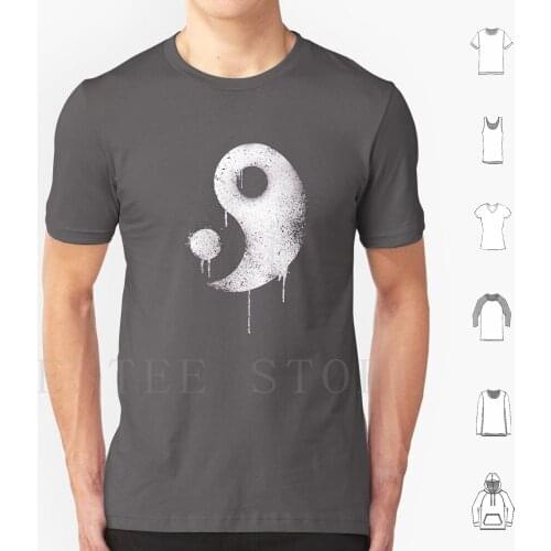 Graffiti Zen Master-Spray Paint Yin Yang T Shirt DIY Big Size 100% Cotton Balance Graffiti Revolution R Evolution Gfx Splatter
