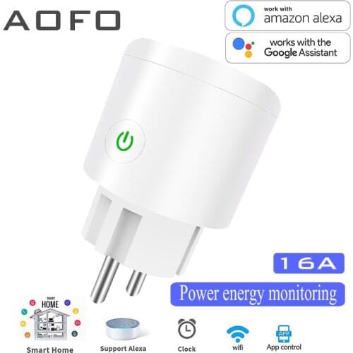 Smart Plug Works with Alexa Google Assistant IFTTT for Voice Control, Mini Smart Outlet Home Automation Modules, No Hub Required