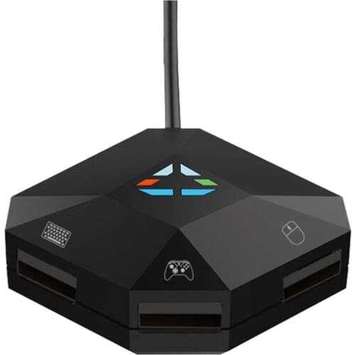Keyboard with Mouse Converter Adapter fits for N-Switch etc. Gaming Console, Easy to Use, Plug And Play