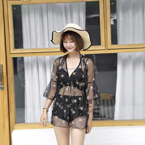 Swimsuits Bikini Girl Swimwear Women Swimsuit Surfing For Two Pieces New Split Three Piece Polyester Solid Swimsuit Woman