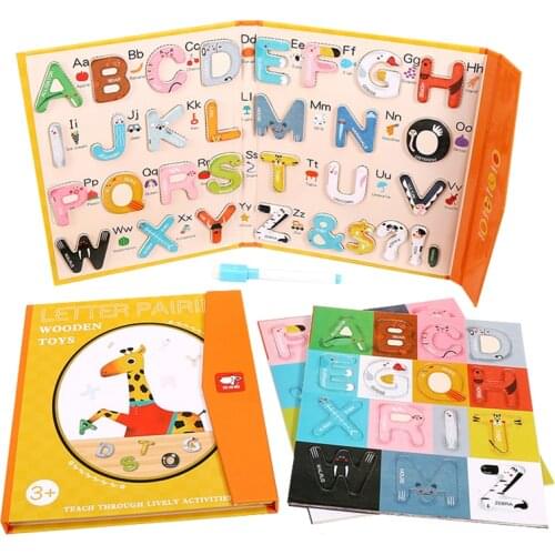 Magnetic Puzzle Busy Book Learning Toys For Children Education Cognitive Matching Games Quiet Book Drawing Writing Skills Math