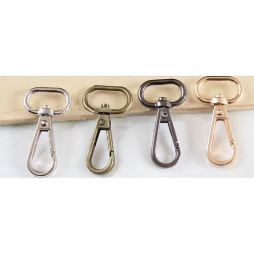 5 pcs Metal Swivel Trigger Lobster Clasp Snap Hook Key Chain Ring Lanyard DIY Craft Outdoor Backpack Bag Parts Accessories
