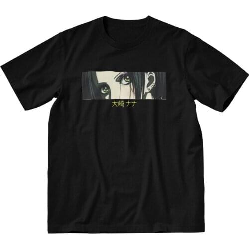 Fashion Nana Osaki Eye T Shirt for Men 100% Cotton Printing T-shirt Funny Tshirt Short Sleeve Anime Manga Tee Top Gift Clothes