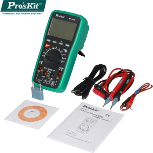 Proskit MT-1820 3 5/6 Dual Display Multifunction Digital Multimeter High Precision USB with Computer Anti-burning Multimeter