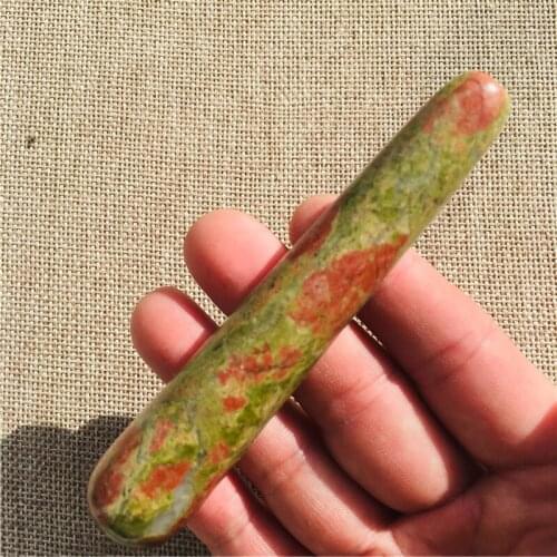 Natural quartz crystal massage wand relaxing wand acupoint point stick reiki healing stone body chakra face massage