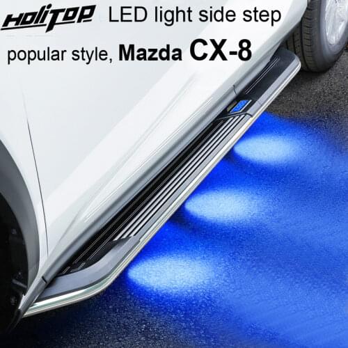 New technology LED side bar running board side step for Mazda CX-8, newest fashion style,load 400kg,made in famous big factory