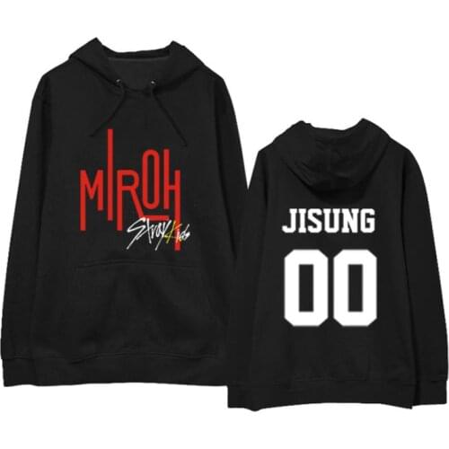Kpop Straykids New Album Miroh Member Name Printing Pullover Thin Hoodies Unisex Fashion K-pop Loose Stray Kids Sweatshirt