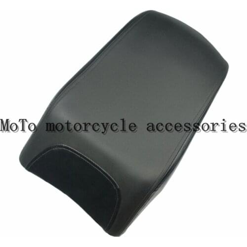 New Arrival Black Leather Modified Passenger Seat Pad Motorcycle Pillion Fit For Harley FLSTF Fat Boy 08-14 Models