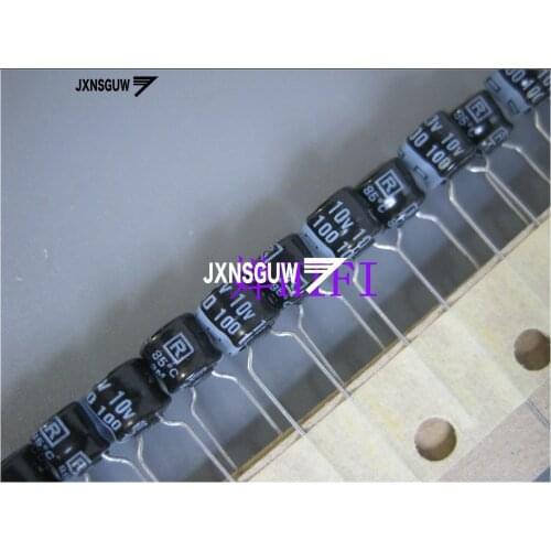 20PCS NEW RUBYCON MS5 10V100UF 6X5MM Aluminum electrolytic capacitors 100uF/10v 85 degrees 100UF 10V