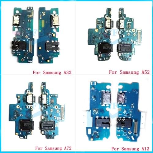 Original USB Charger Dock Connector Charging Port Microphone Flex Cable For Samsung Galaxy A52 A32 A326 A725F A72 A12 A02 A02S