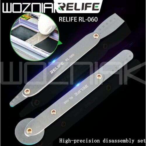 REIFE RL-060 Curved screen Mobile phone High-precision disassembly Set for samsung edge iphone Thin slice Open tools Prying CPU