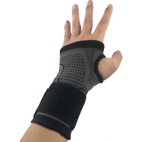 AOLIKES 1PCS Cycling Sport Wrist Support Brace With Elastic Bandage Compress For Fitness Gym Weightlifting Hand Palm Protector