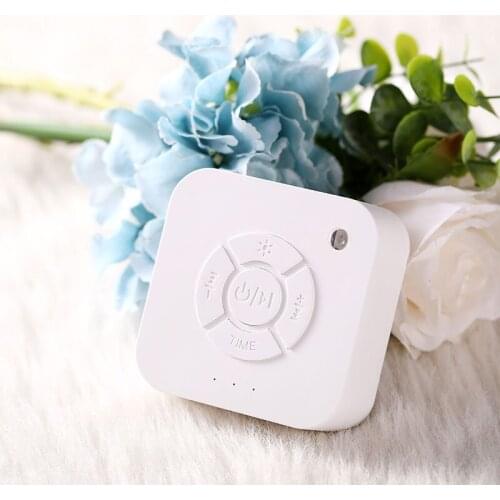 USB Rechargeable White Noise Machine Timed Shutdown Sleep Sound Machine Sleeping Relax For Baby Adult Travel White Noise Box