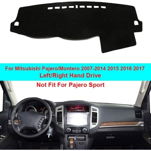 Car Inner Dashboard Cover Dash Mat Carpet Sun Shade Cape For Mitsubishi Pajero Montero 2007 - 2011 2012 2013 2014 2015 2016 2017