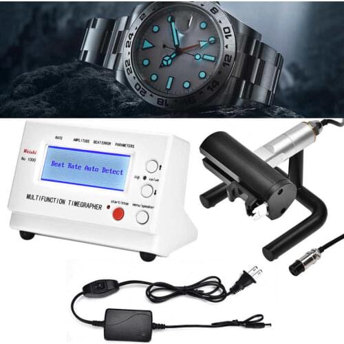 Multifunction Mechanical Watch Tester LCD Timing Machine Timegrapher Kit US Plug