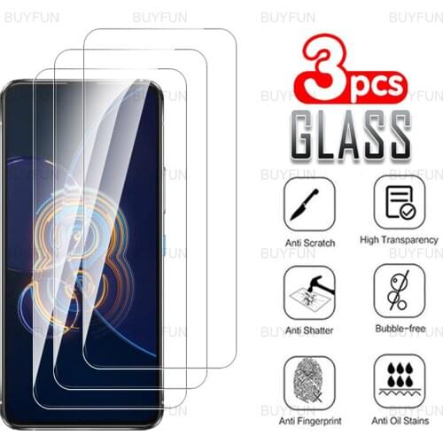 Screen protector For Asus Zenfone 8 Flip 6.67'' 3pcs front tempered glass for Zenfone8 8Flip ZS672KS 2021 Anti-scratch film