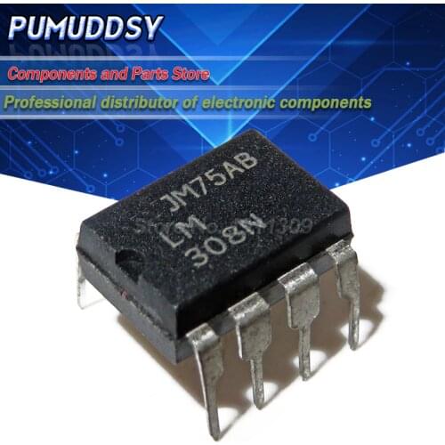 10PCS LM308N LM308 DIP8 The new quality is very good work 100% of the IC chip