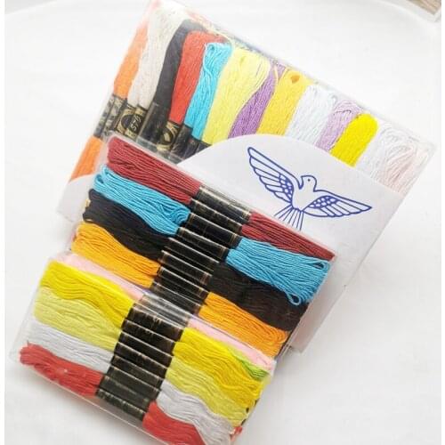 100PCS 36PCS 24PCS Mix Colors Cross Stitch Cotton Sewing Skeins Embroidery Thread Floss Kit DIY Sewing Tools