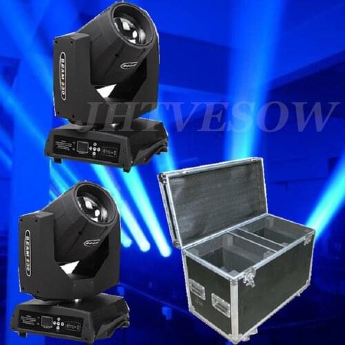 2pcs with flycase 230W 7R beam head lights touch screen Sharpy beam moving head 7R stage light lighting dj light effect
